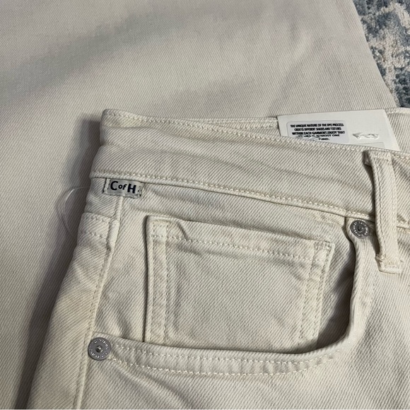 Citizens of Humanity Lyra High Rise Crop Wide Leg Jeans in Almondette NWT Sz 32 - Picture 12 of 13